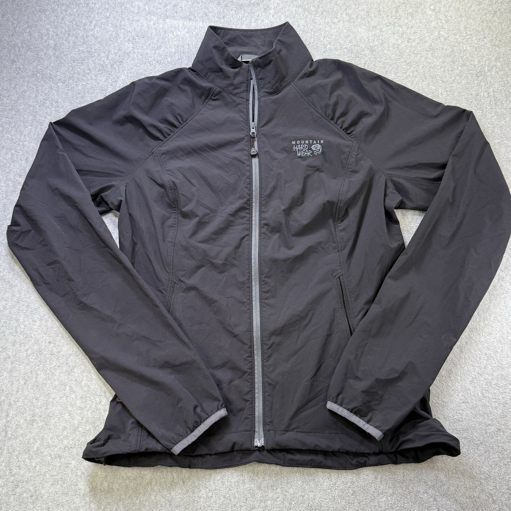 Mountain Hardwear Women's Jacket Black Stretch Windbreaker Sz M